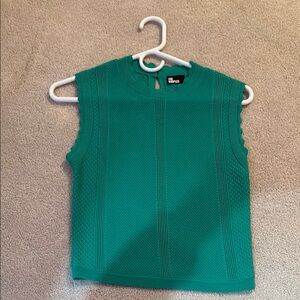 Green Sleeveless Women's Top